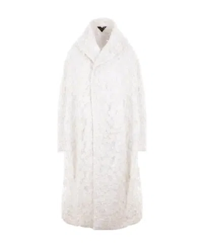 COMME DES GARÇONS COMME DES GARÇONS DISTRESSED-EFFECT MID-LENGTH COAT