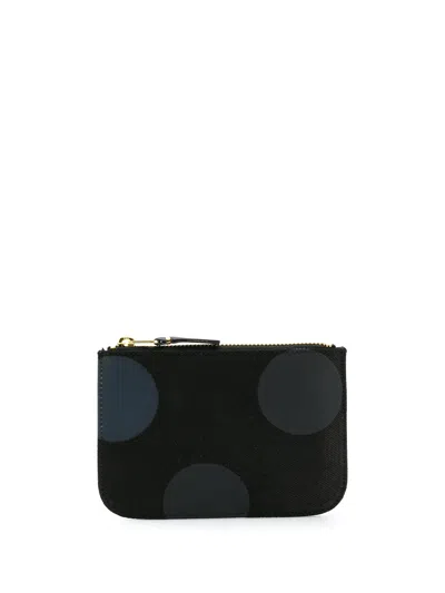 Comme Des Garçons Dot Pouch Wallet In Black