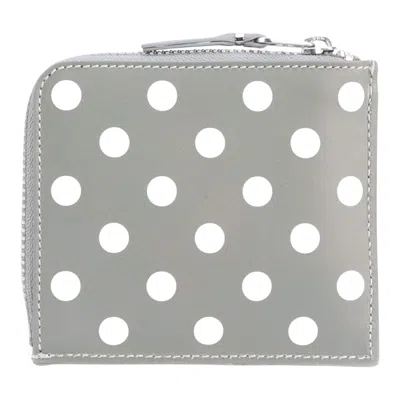 Comme Des Garçons Dots Printed L-shape Zip Wallet