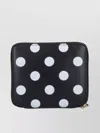 Comme Des Garçons Dotted Pattern Leather Accessories In Black