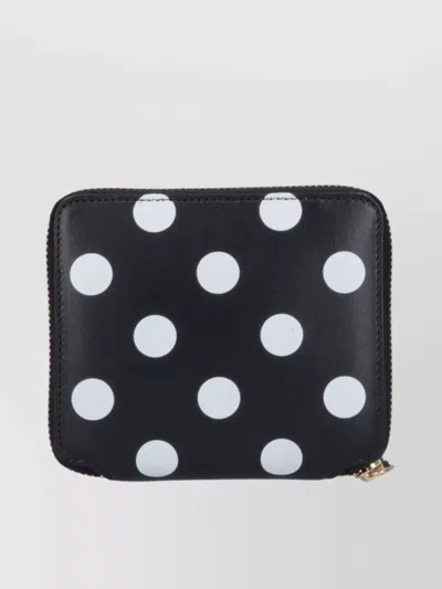 Comme Des Garçons Dotted Pattern Leather Accessories In Black