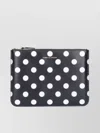 Comme Des Garçons Dotted Pattern Leather Accessories In Grey