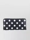 Comme Des Garçons Dotted Pattern Purse And Cardholder In Blue