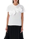 COMME DES GARÇONS COMME DES GARÇONS DOUBLE BOW APPLIQUÉ T-SHIRT