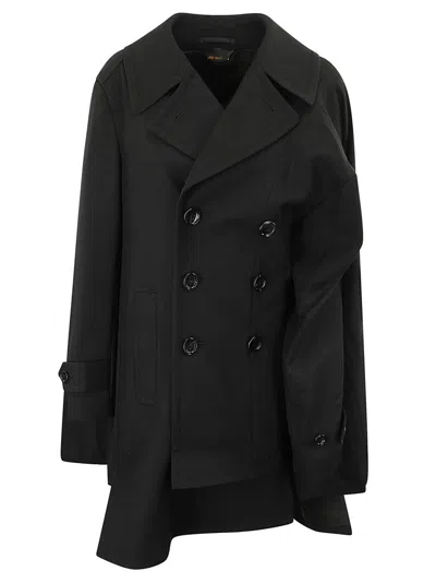 Comme Des Garçons Double-breasted Asymmetric Hem Jacket