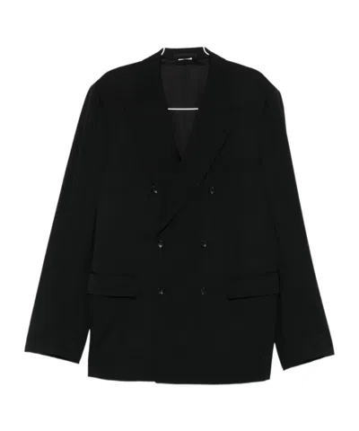 Comme Des Garçons Double-breasted Blazer In Black
