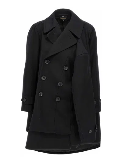 Comme Des Garçons Double-breasted Coat 4 Sleeves