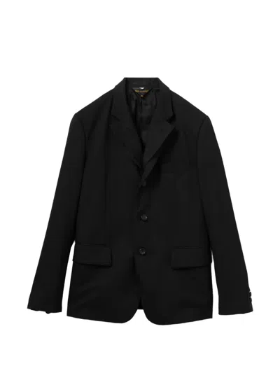 Comme Des Garçons Double Layer Blazer In Black