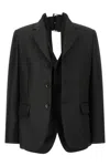 Comme Des Garçons Double Layer Effect Blazer In Black