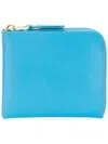 Comme Des Garçons Double-sided Zipper Classic Wallet Accessories In Blue