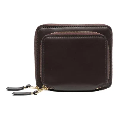 Comme Des Garçons Double U Zip In Brown