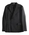 Comme Des Garçons Double-breasted Wool Jacket In Black