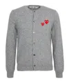 Comme Des Garçons Doublewappen Cardigan In Gray