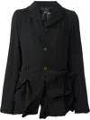 Comme Des Garçons Draped Jacket In Black