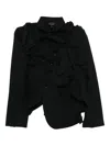 Comme Des Garçons Draped Jacket In Black