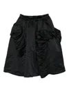 Comme Des Garçons Draped Skirt In Black