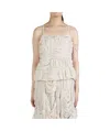 Comme Des Garçons Ruched-panels Tank Top In Neutral