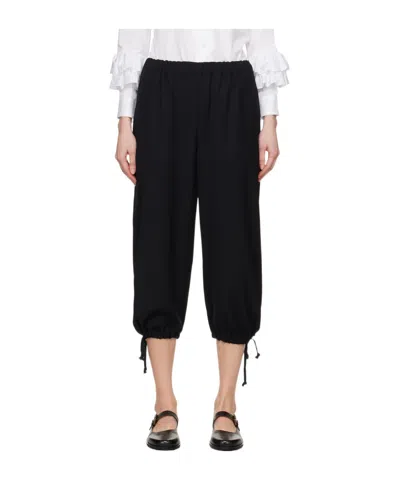 Comme Des Garçons Drawstring Lounge Pants In Black