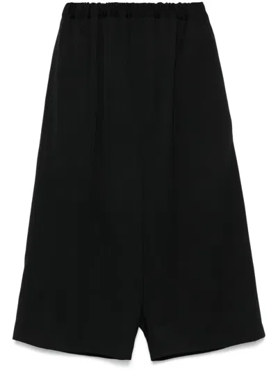 Comme Des Garçons Drop-crotch Trousers In Black