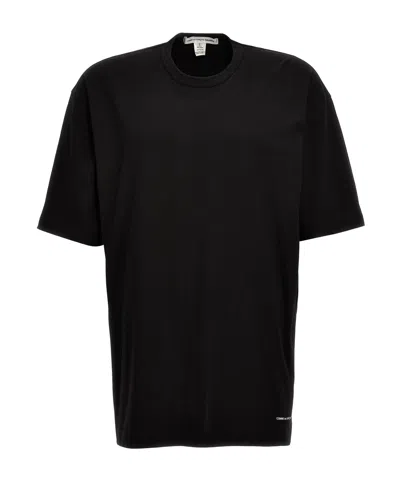 Comme Des Garçons Drop-shoulder Cotton T-shirt In Black