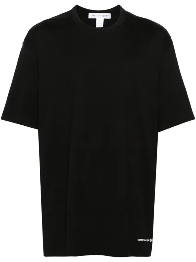 Comme Des Garçons T-shirt Mit Tiefen Schultern In Schwarz