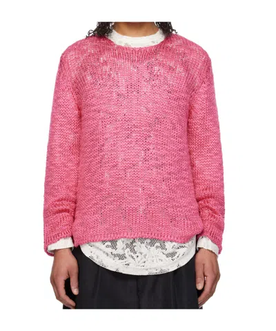 Comme Des Garçons Droptail Sweater In Pink