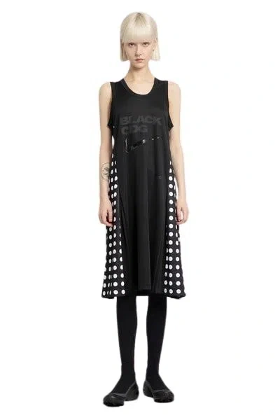 Comme Des Garçons Dry Fit Double Knit Dress In Black