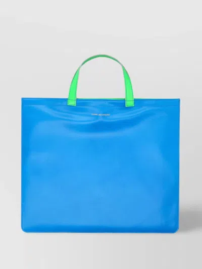 Comme Des Garçons Dual Handles Rectangular Tote Bag In Orange
