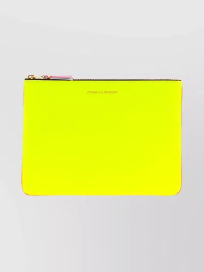 Comme Des Garçons Dual Tone Wallet Design In Yellow