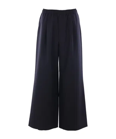Comme Des Garçons Elastic Waist Casual Pants In Black