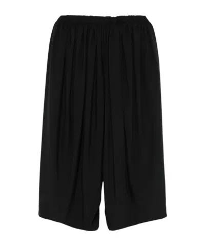 Comme Des Garçons Elastic Waist Casual Pants In Black