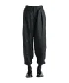 Comme Des Garçons Elastic Waist Casual Pants In Black