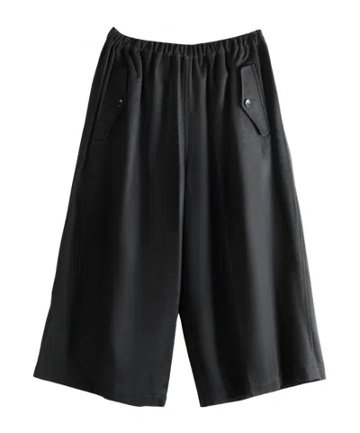 Comme Des Garçons Elastic Waist Casual Pants In Black