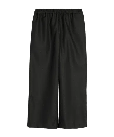 Comme Des Garçons Elastic Waist Casual Pants In Black