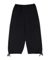 Comme Des Garçons Polyester Elastic Hem Pants In Blue