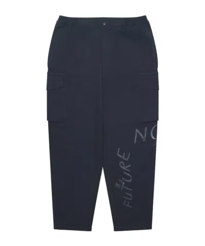 Comme Des Garçons Elastic Waist Casual Pants In Blue