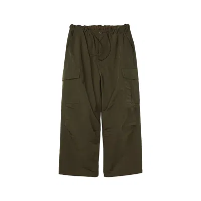 Comme Des Garçons Elastic Waist Casual Pants In Green