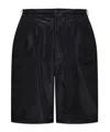 Comme Des Garçons Elastic Waist Shorts In Black