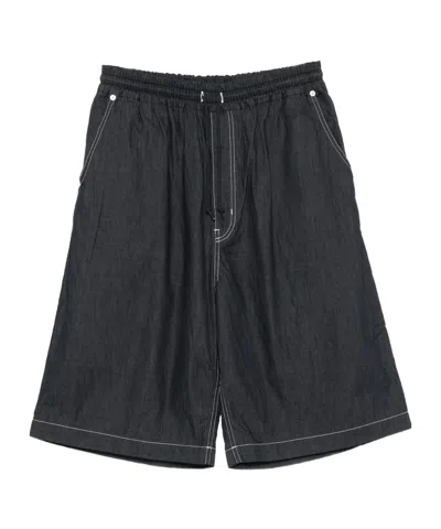 Comme Des Garçons Elastic Waist Shorts In Black