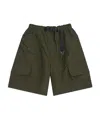 Comme Des Garçons Elastic Waist Shorts In Green