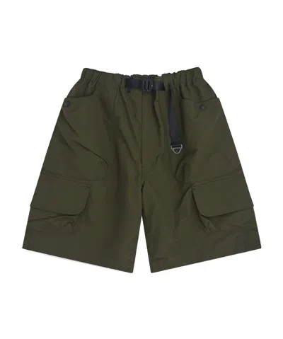 Comme Des Garçons Elastic Waist Shorts In Green