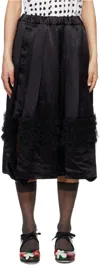 Comme Des Garçons Crinkle-detailing Midi Skirt