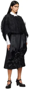 Comme Des Garçons Elastic Waist Skirt In Black