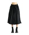 Comme Des Garçons Elastic Waist Skirt In Black