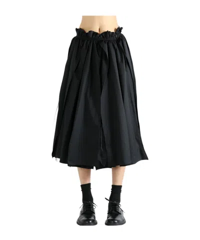 Comme Des Garçons Elastic Waist Skirt In Black