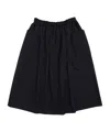 Comme Des Garçons Elastic Waist Skirt In Blue