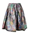 Comme Des Garçons Elastic Waist Skirt In Gray