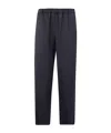 Comme Des Garçons Elastic-waist Wool Trousers In Blue