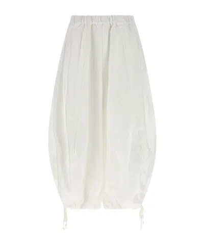 Comme Des Garçons Gathered Skirt Pants Elastic Waistband Drawstring In Multi
