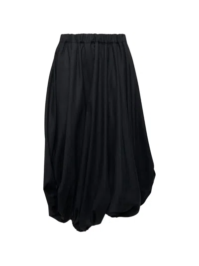 Comme Des Garçons Elasticated Balloon Trousers In Black